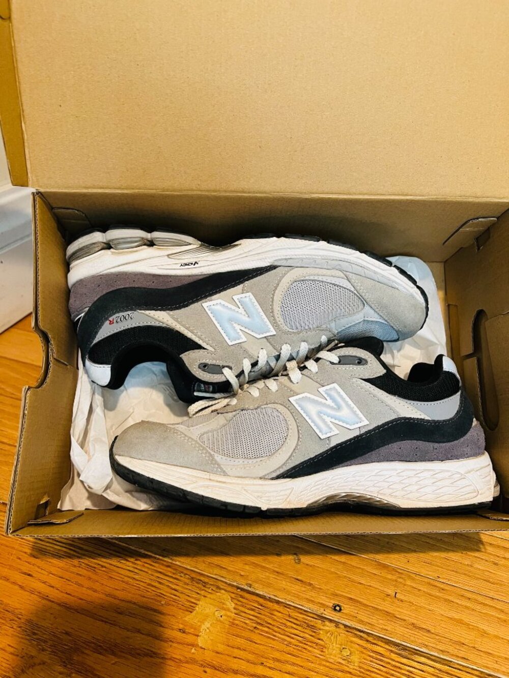 New Balance 2002R Grey Black M2002RSG size 9